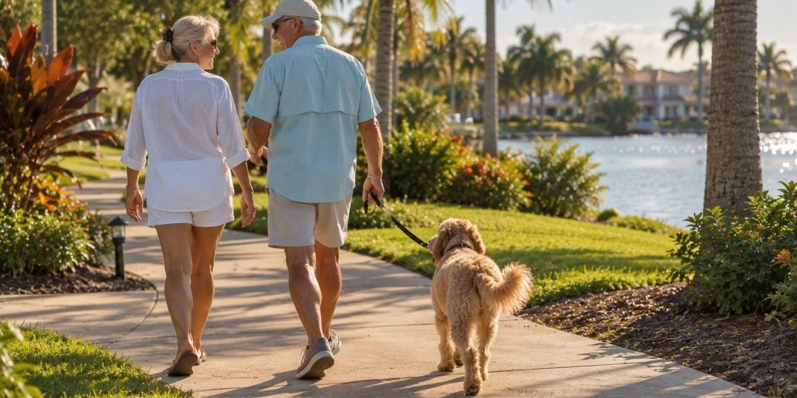 elderly couple in park